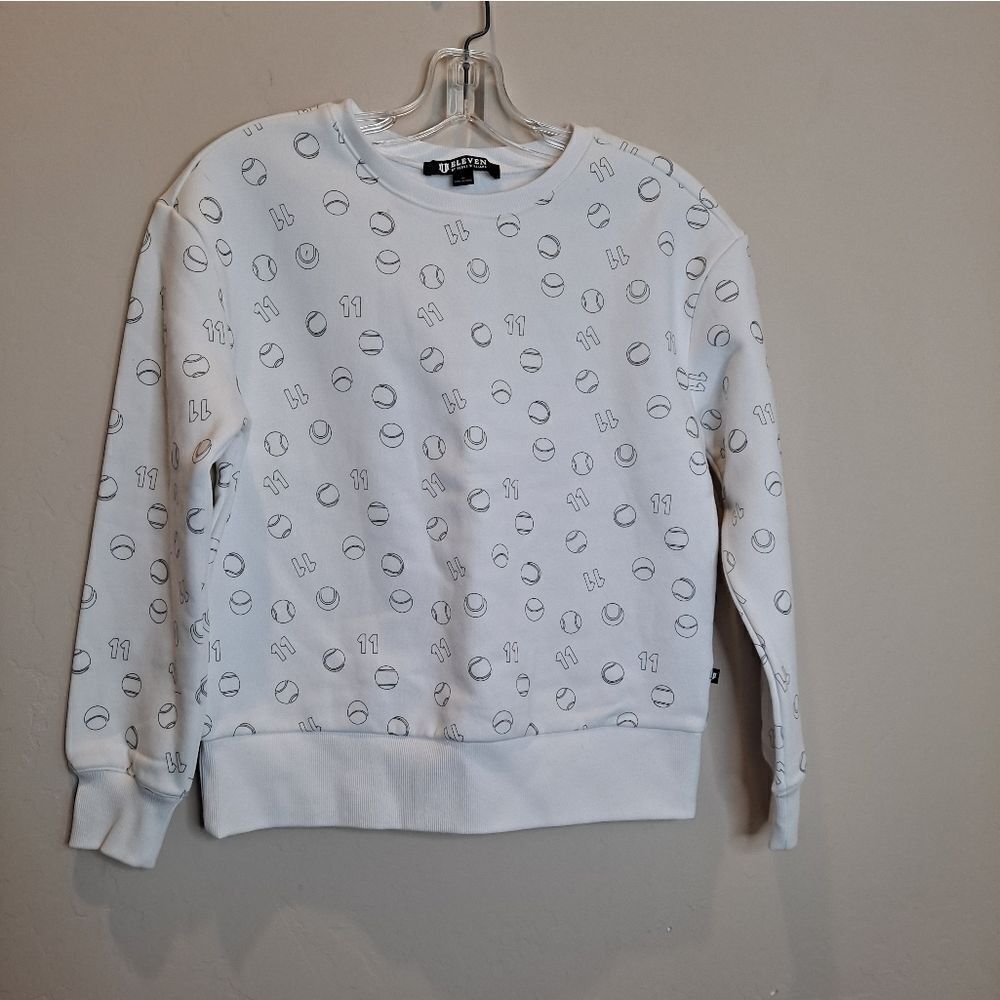 Eleven Break Baseline Point Pullover sweatshirt XS NWT